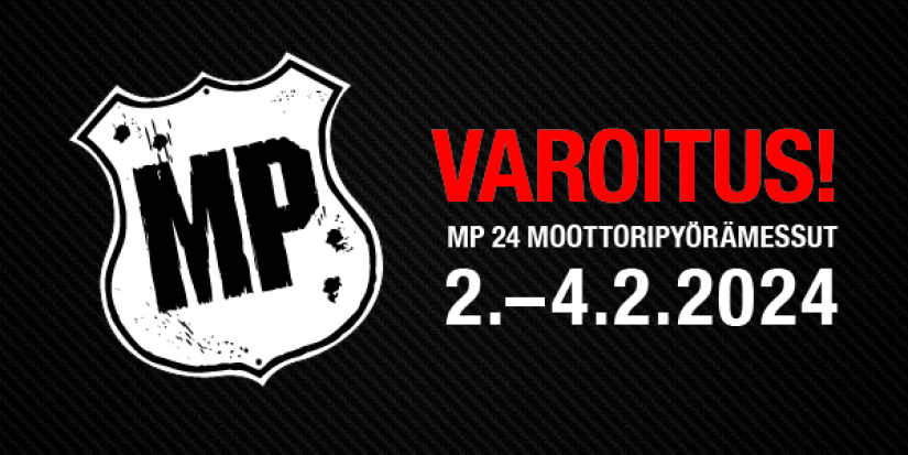 MP 24 Motorcykelmässan - Beställ nu och få 5 € rabatt med koden!